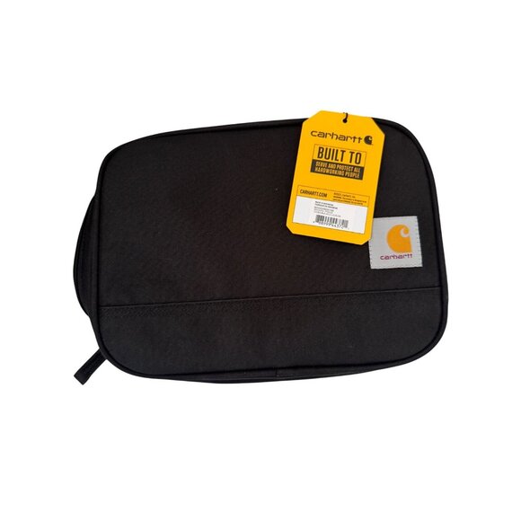 Carhartt Insulted 4 Can Lunch Bag Zip NWT $26 Black Handle - Picture 7 of 9